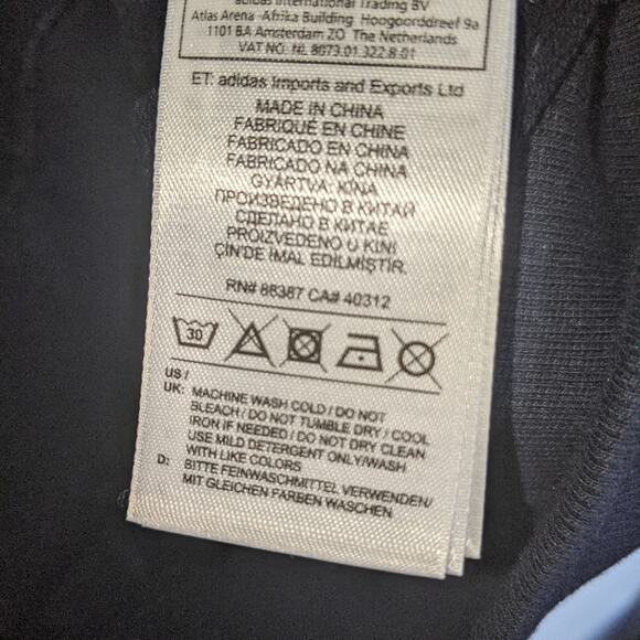 Adidas XBYO Sweatshirt 100% Cotton Size Medium Navy NWT - Picture 7 of 11